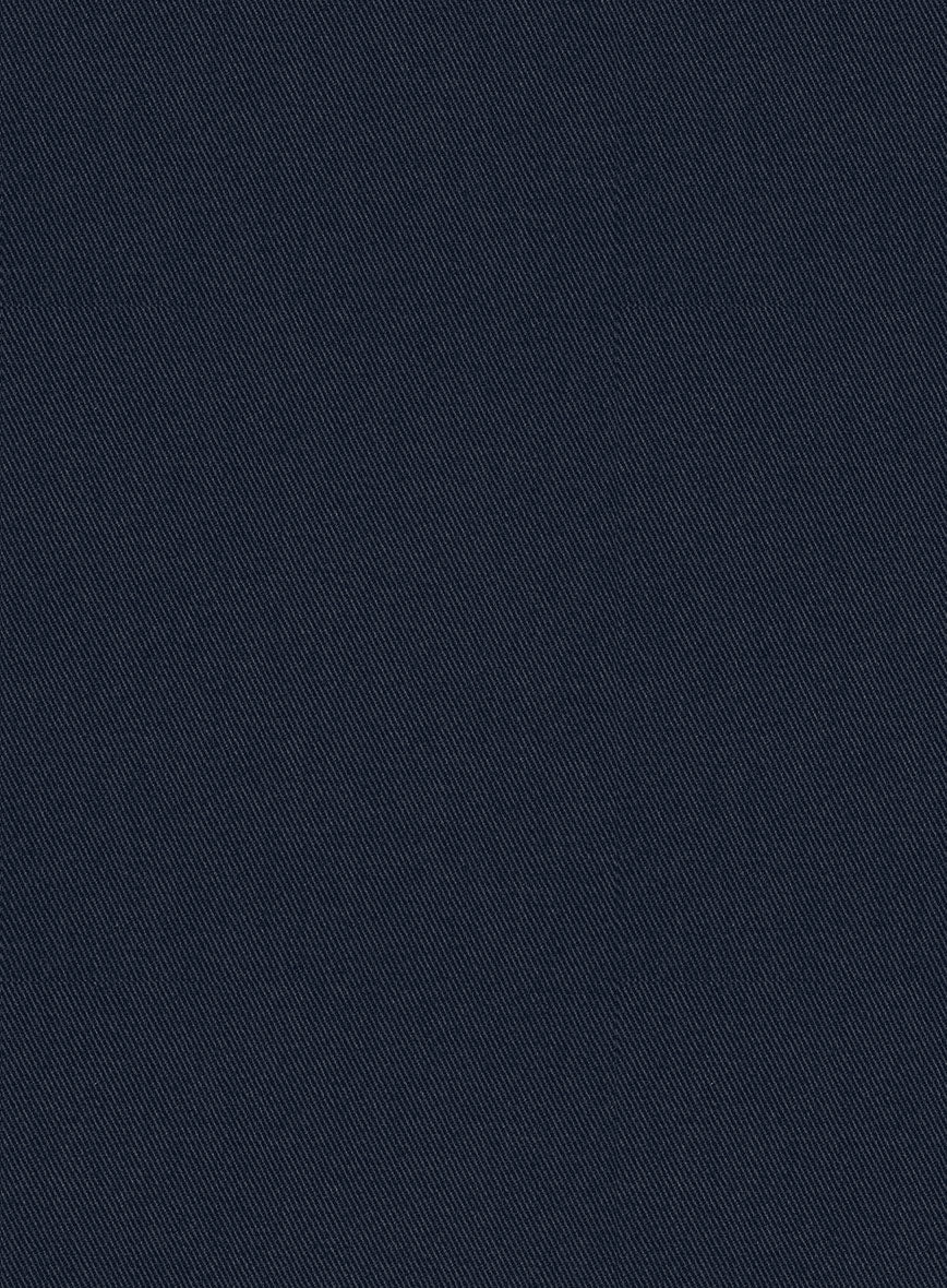 Scabal Dark Navy Cotton Stretch Jacket - StudioSuits