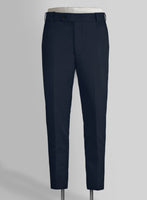 Scabal Dark Navy Cotton Stretch Suit - StudioSuits
