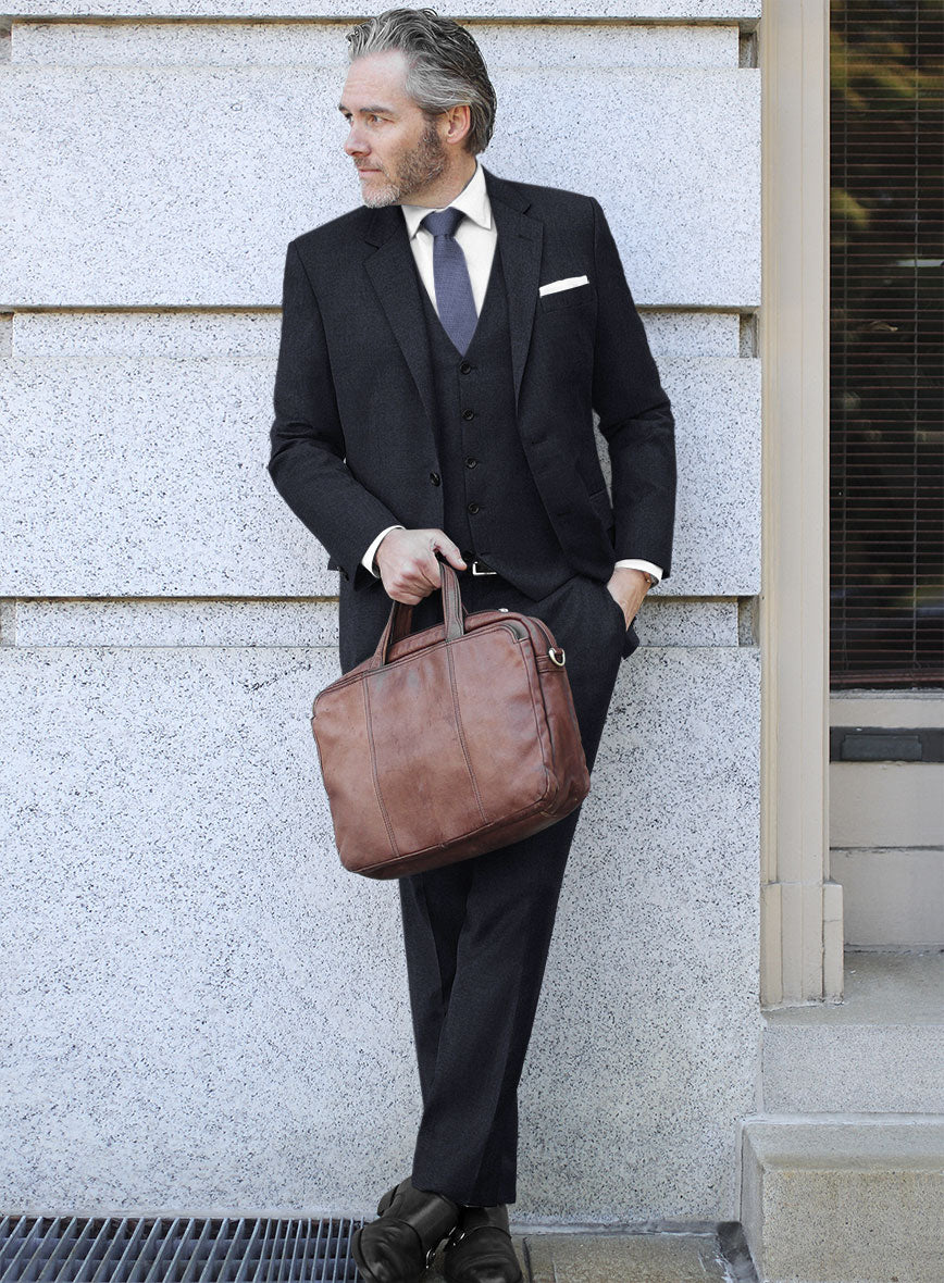 Scabal Deep Cove Wool Suit - StudioSuits