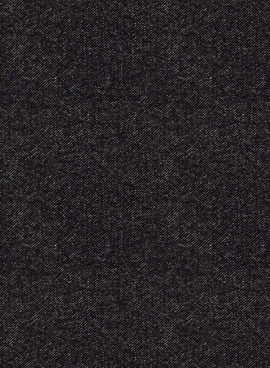 Scabal Denim Black Wool Cashmere Jacket - StudioSuits