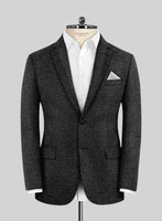 Scabal Denim Black Wool Cashmere Jacket - StudioSuits