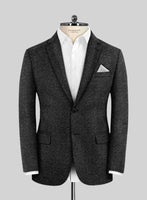 Scabal Denim Black Wool Cashmere Jacket - StudioSuits