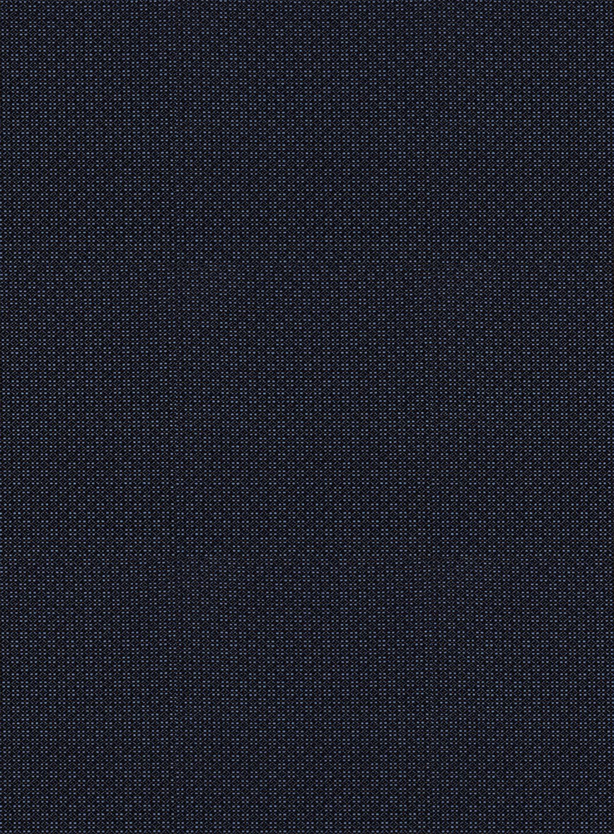 Scabal Drian Blue Wool Pants - StudioSuits