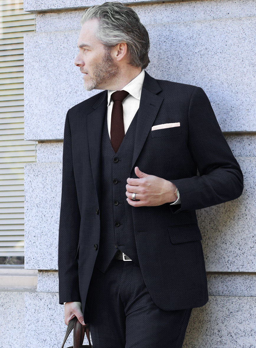 Scabal Drian Blue Wool Suit - StudioSuits