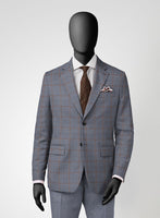 Scabal Dusk Blue Wool Combination Suit - StudioSuits