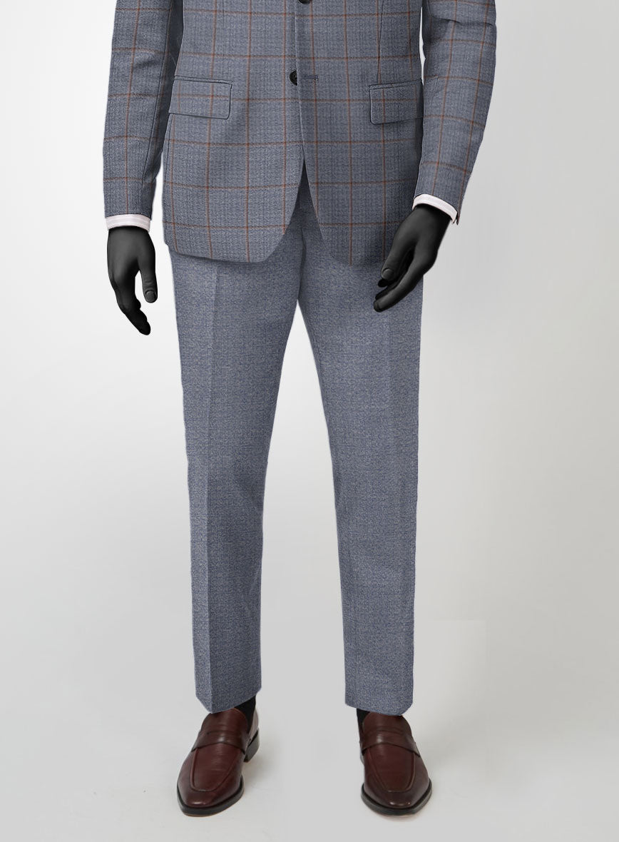 Scabal Dusk Blue Wool Combination Suit - StudioSuits