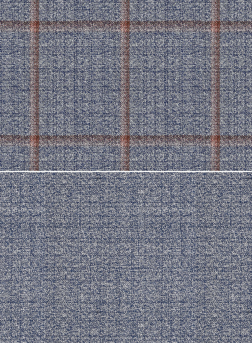 Scabal Dusk Blue Wool Combination Suit - StudioSuits