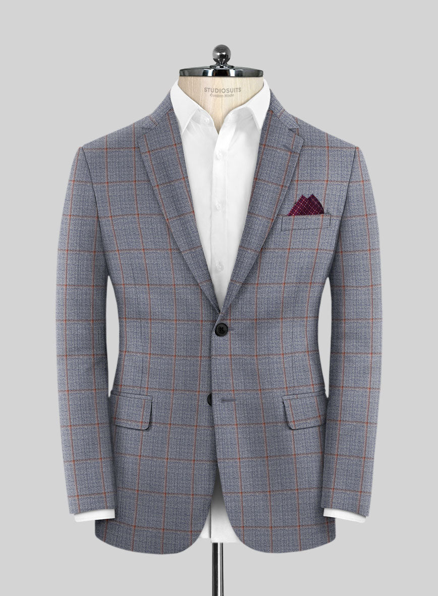 Scabal Dusk Blue Wool Jacket - StudioSuits