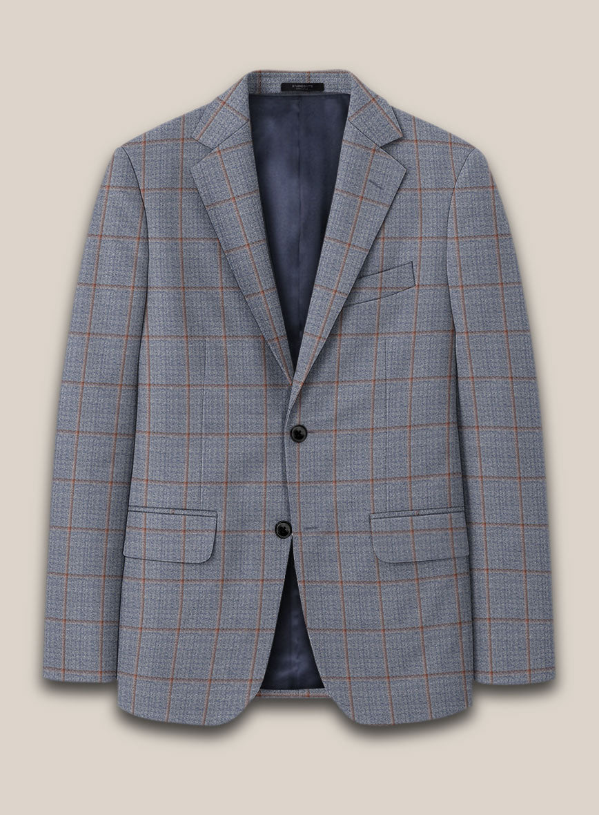 Scabal Dusk Blue Wool Jacket - StudioSuits