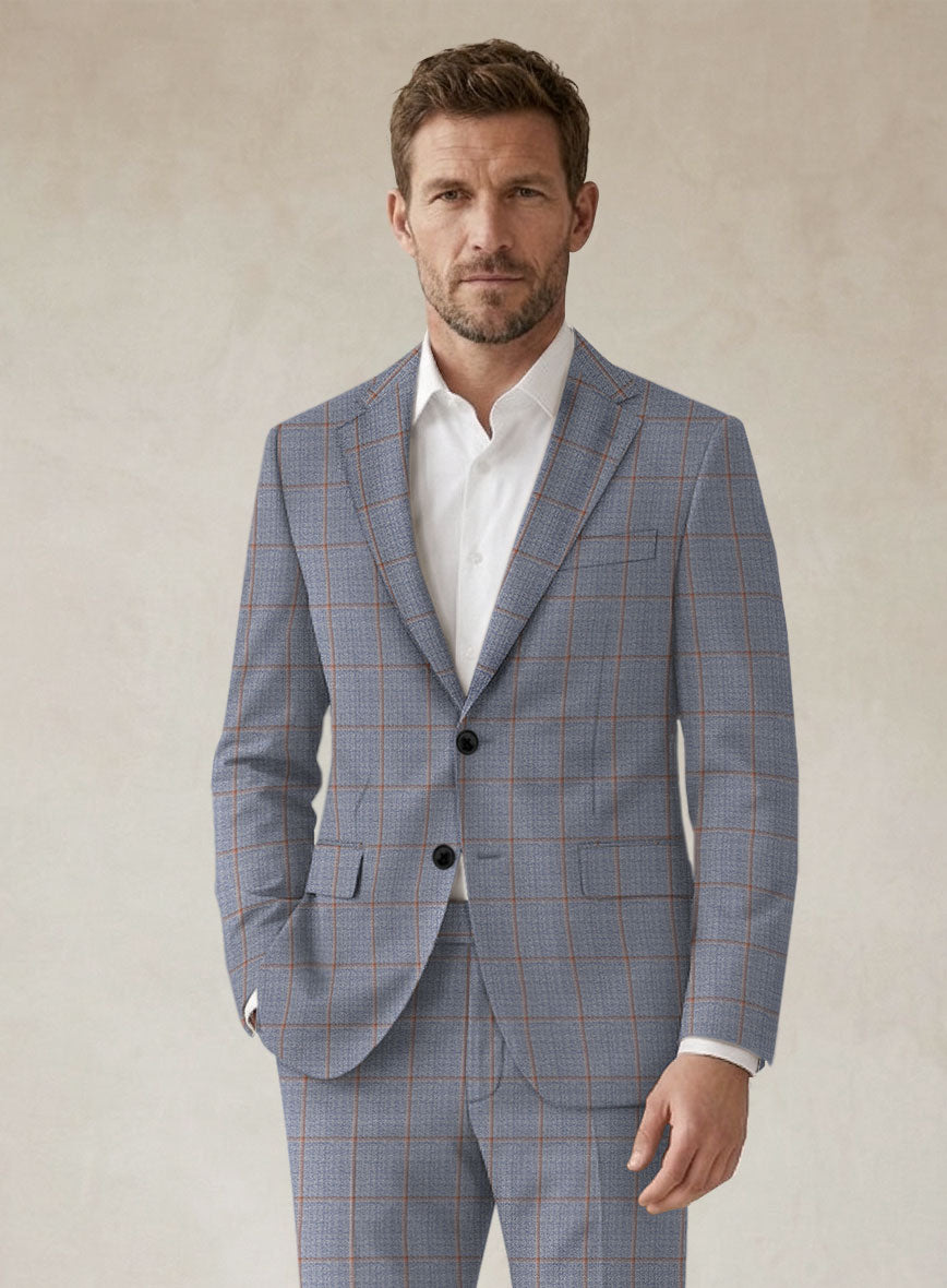 Scabal Dusk Blue Wool Jacket - StudioSuits
