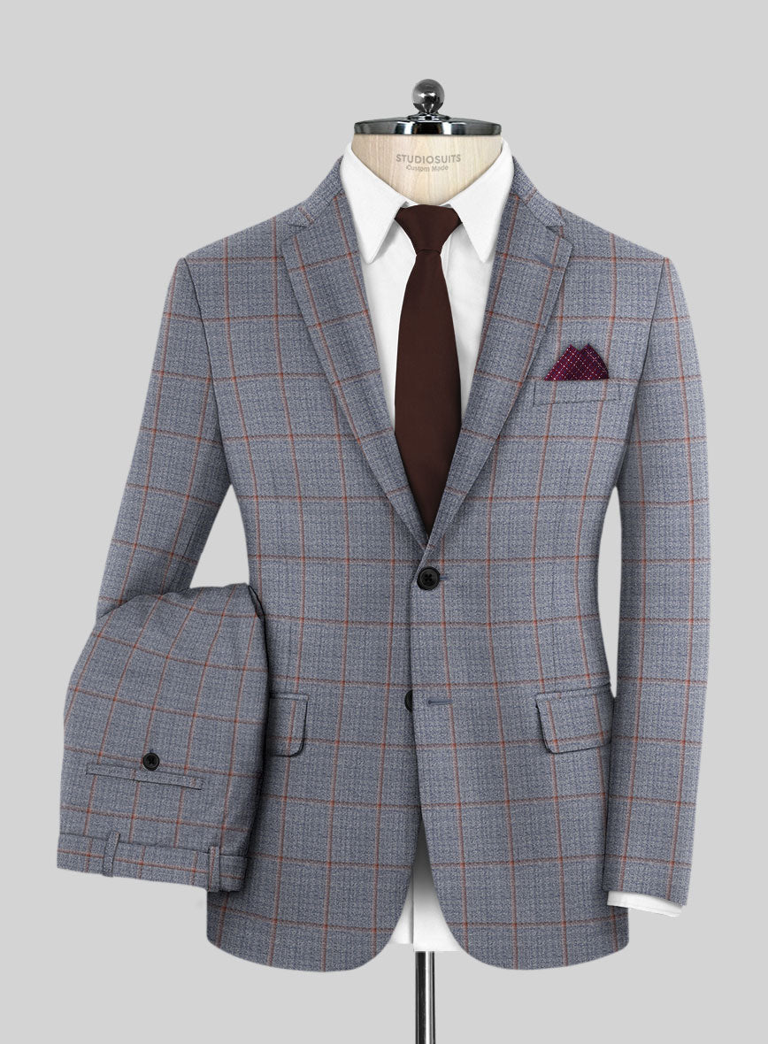 Scabal Dusk Blue Wool Suit - StudioSuits