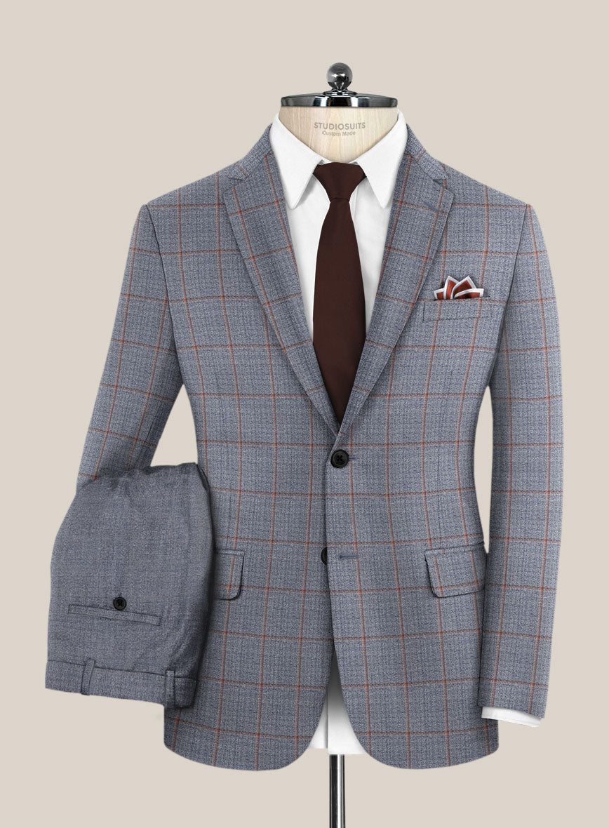 Scabal Dusk Blue Wool Suit - StudioSuits