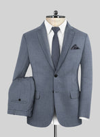 Scabal Eandi Twill Blue Wool Suit - StudioSuits