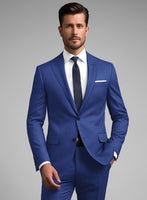 Scabal Egyptian Blue Wool Suit - StudioSuits