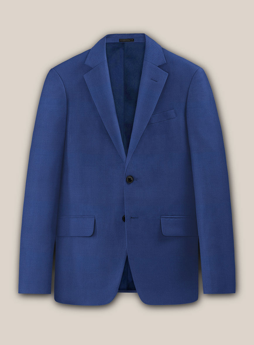 Scabal Egyptian Blue Wool Suit - StudioSuits
