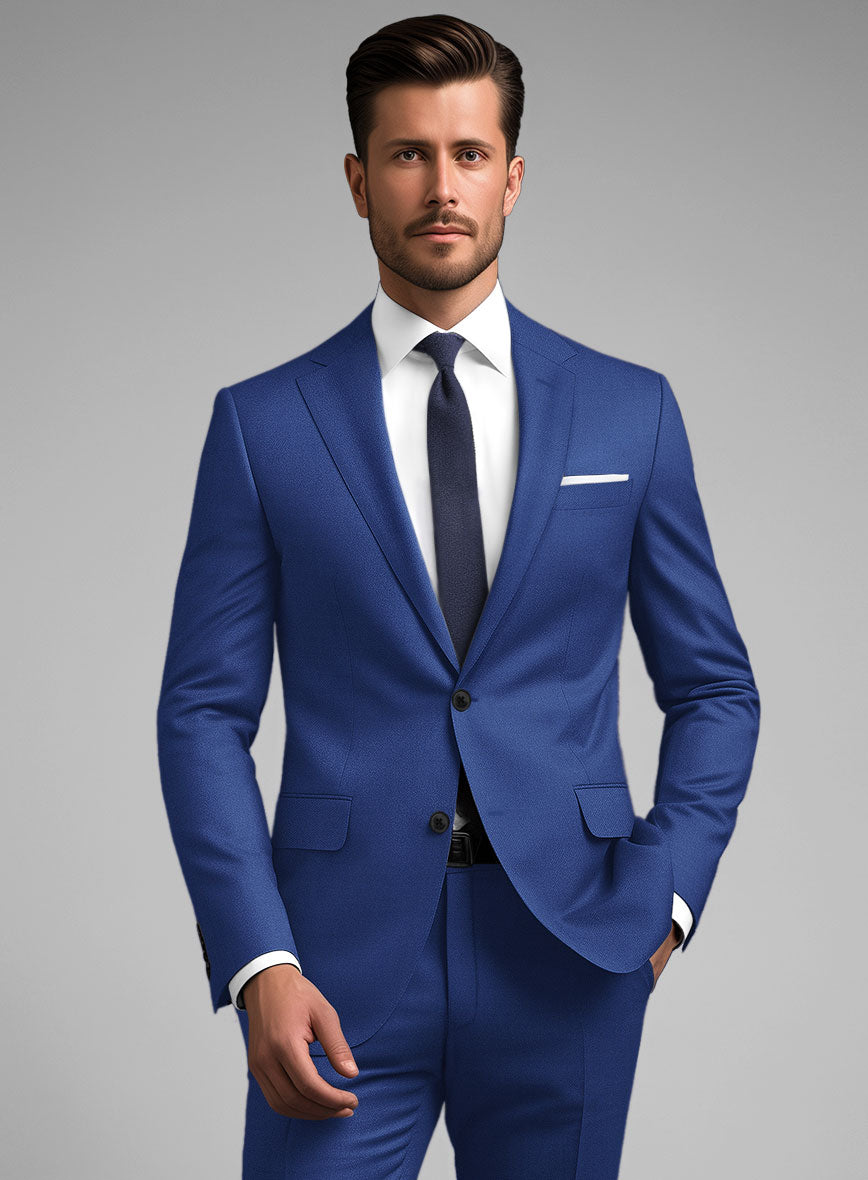 Scabal Egyptian Blue Wool Suit – StudioSuits
