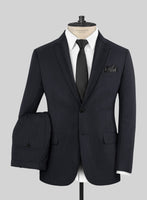 Scabal Eziki Herringbone Blue Wool Suit - StudioSuits