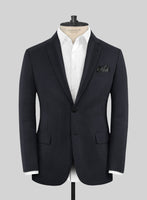 Scabal Eziki Herringbone Blue Wool Suit - StudioSuits