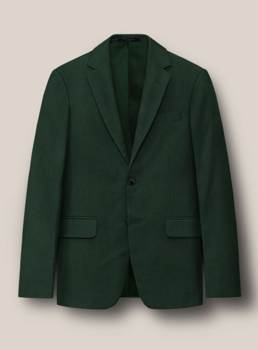 Scabal Forest Green Wool Jacket - StudioSuits