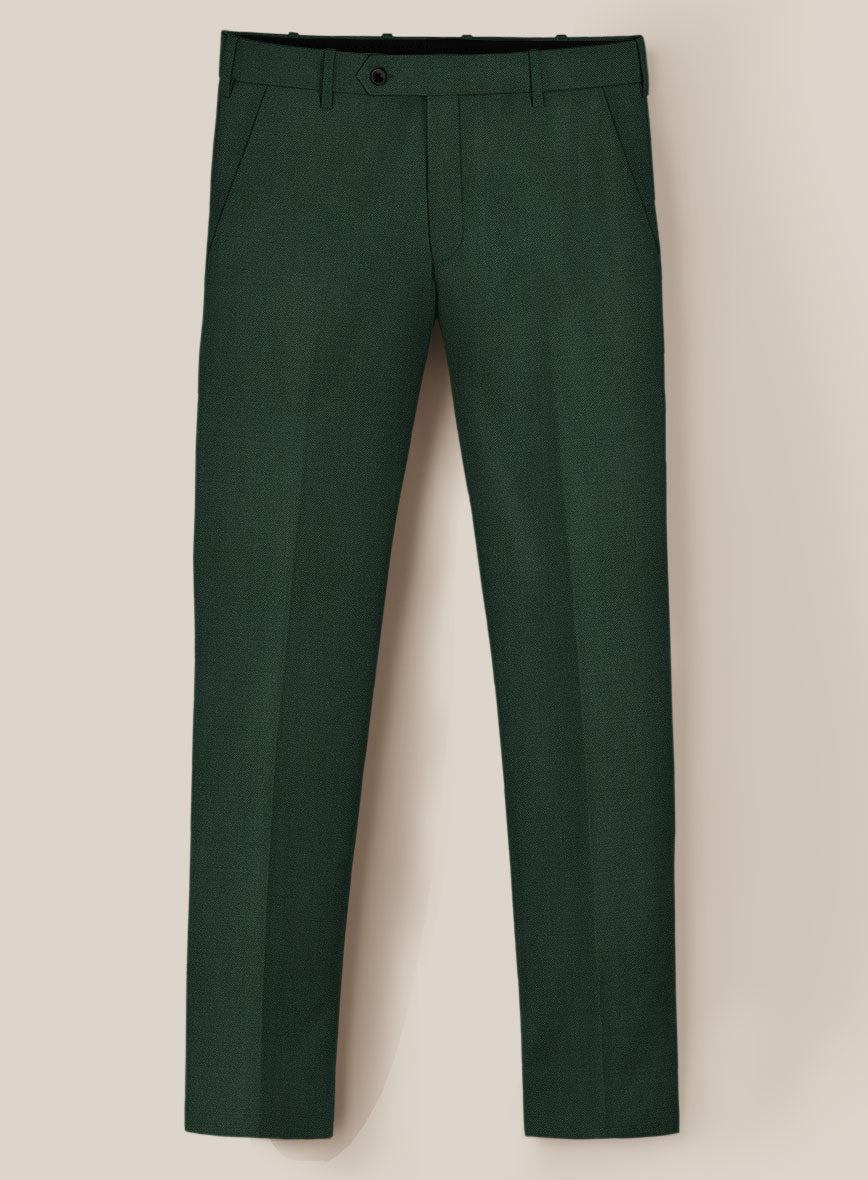 Scabal Forest Green Wool Suit - StudioSuits