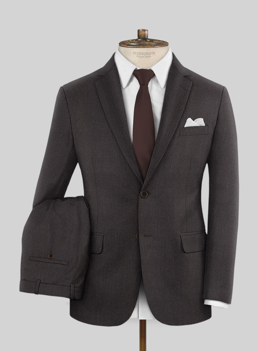 Scabal Gaci Brown Wool Suit - StudioSuits