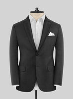 Scabal Ghru Houndstooth Gray Wool Suit - StudioSuits