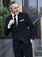 Scabal Gilu Glen Blue Wool Suit - StudioSuits