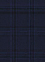 Scabal Gilu Glen Blue Wool Suit - StudioSuits