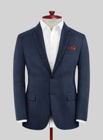 Scabal Gulf Blue Wool Suit - StudioSuits