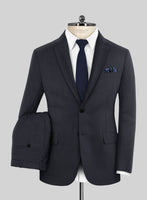 Scabal Heco Honeycomb Blue Wool Suit - StudioSuits