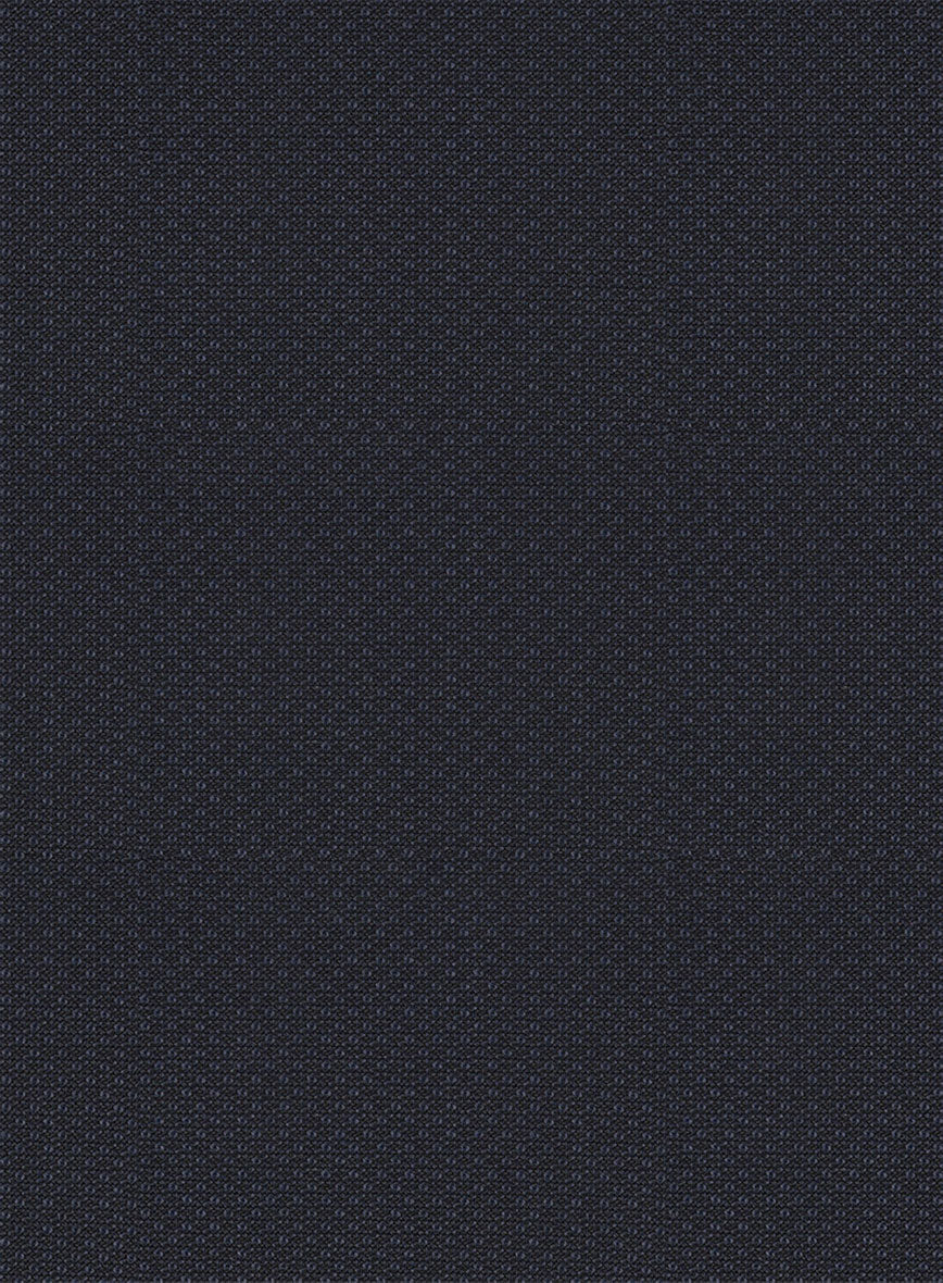 Scabal Heco Honeycomb Blue Wool Suit - StudioSuits