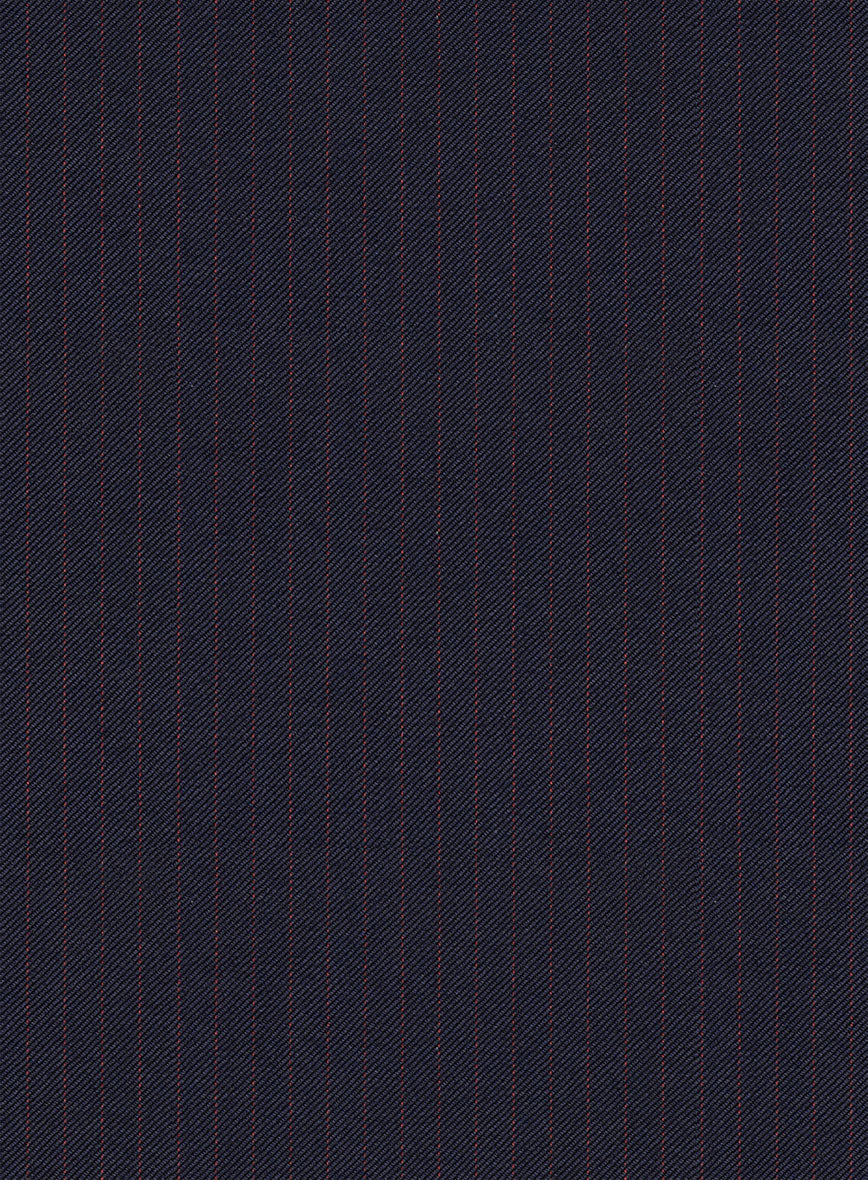 Scabal Hernal Stripe Blue Wool Jacket - StudioSuits