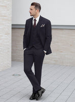 Scabal Hernal Stripe Blue Wool Suit - StudioSuits