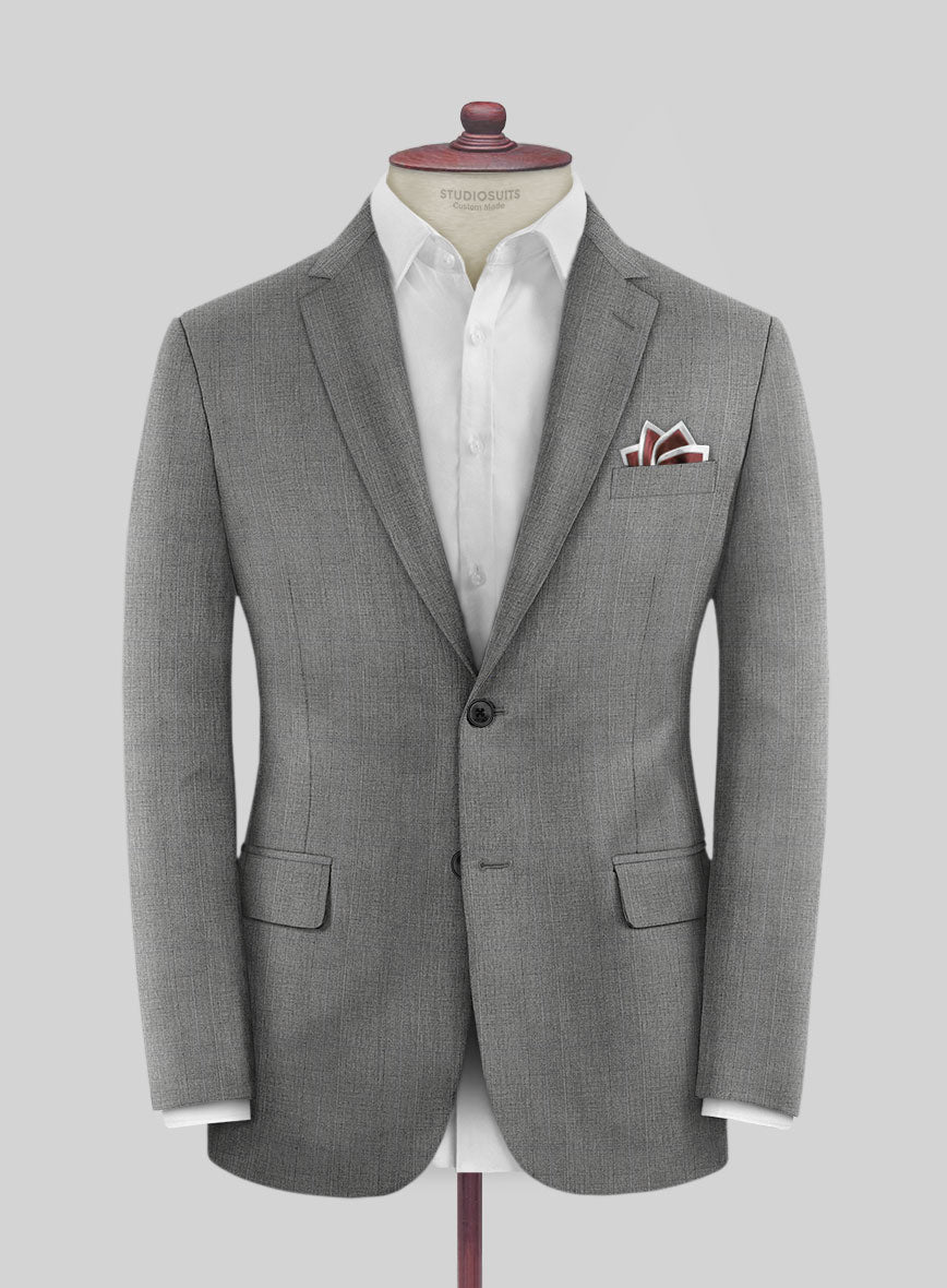 Scabal Hidal Checks Gray Wool Jacket - StudioSuits