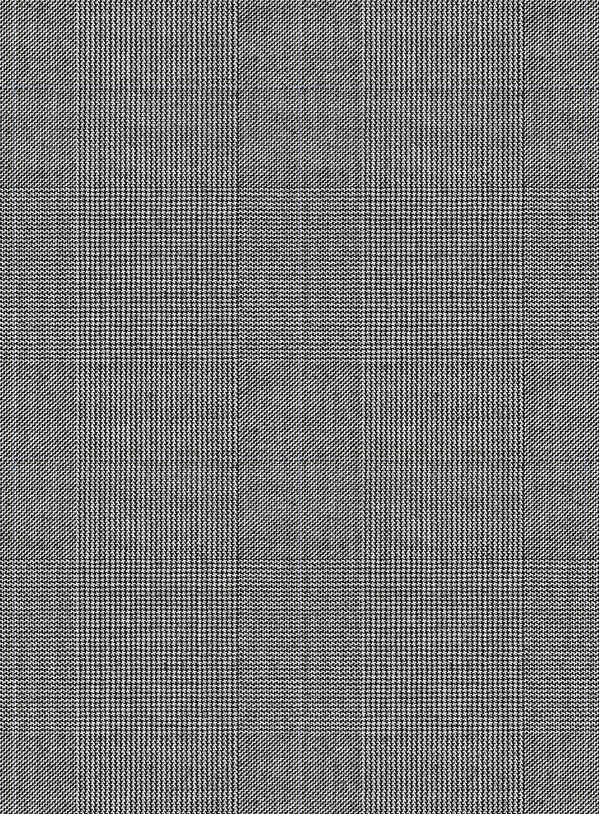 Scabal Hidal Checks Gray Wool Jacket - StudioSuits