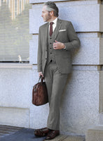 Scabal Hidal Checks Gray Wool Suit - StudioSuits