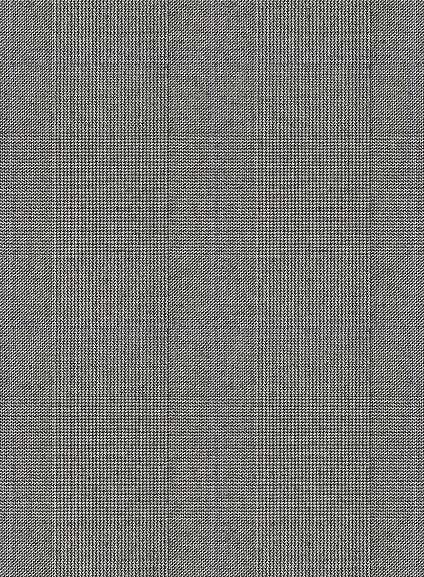Scabal Hidal Checks Gray Wool Suit - StudioSuits
