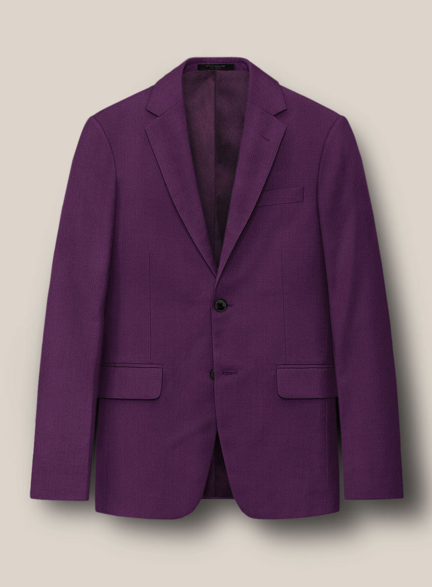 Scabal Hot Purple Wool Suit - StudioSuits