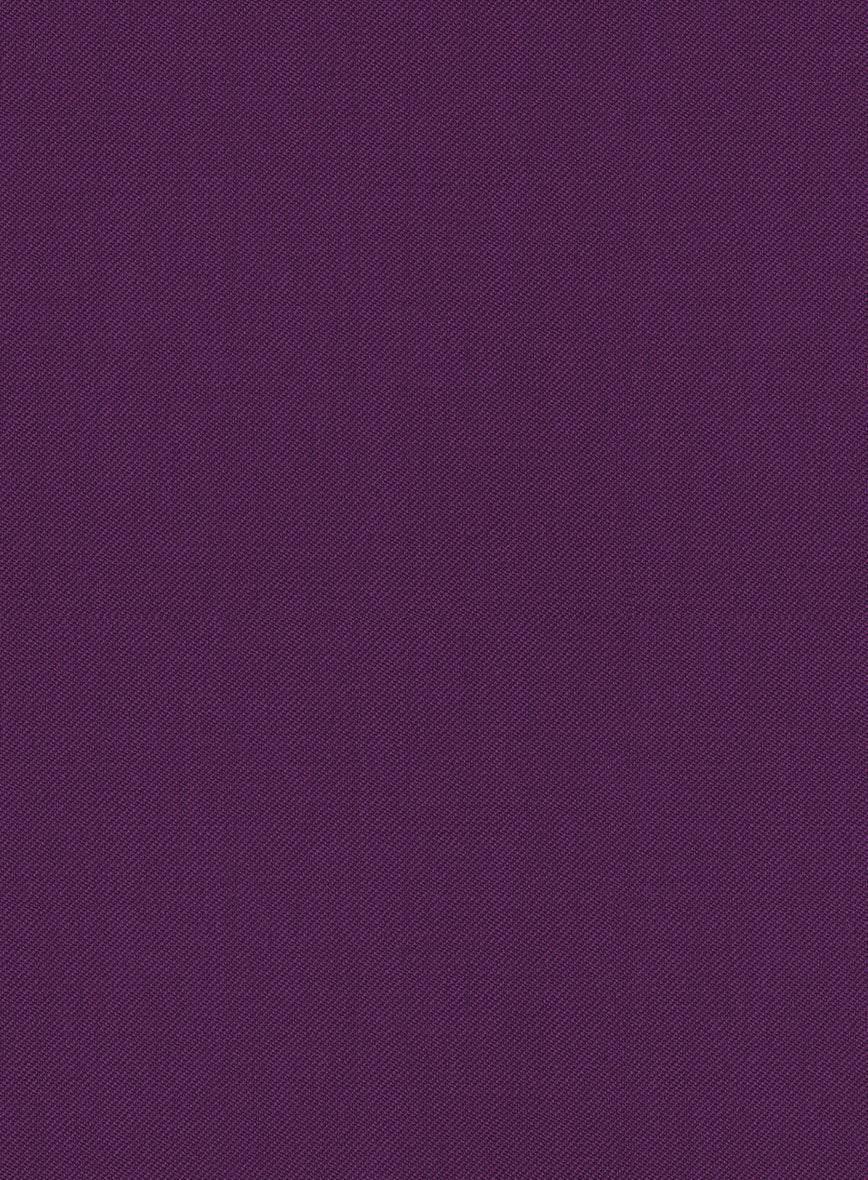Scabal Hot Purple Wool Pants - StudioSuits