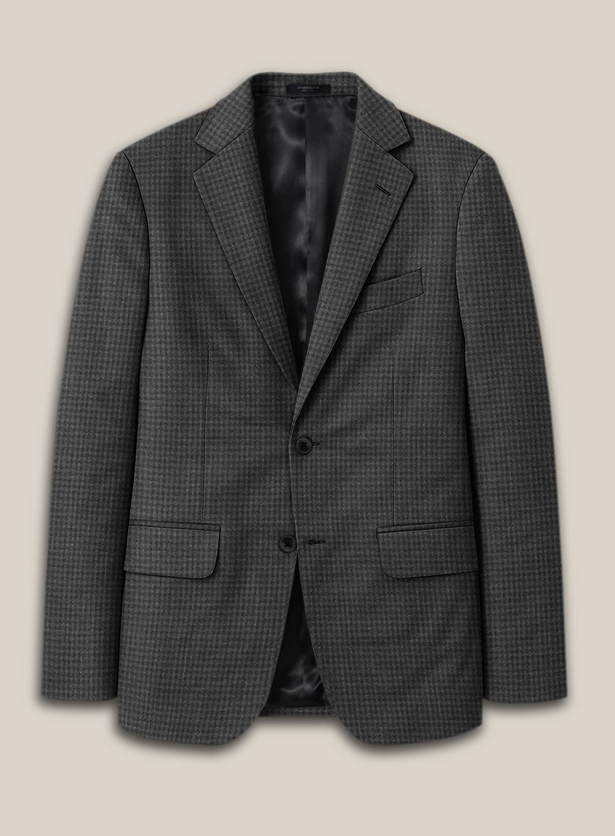 Scabal Guroa Black Wool Suit - StudioSuits