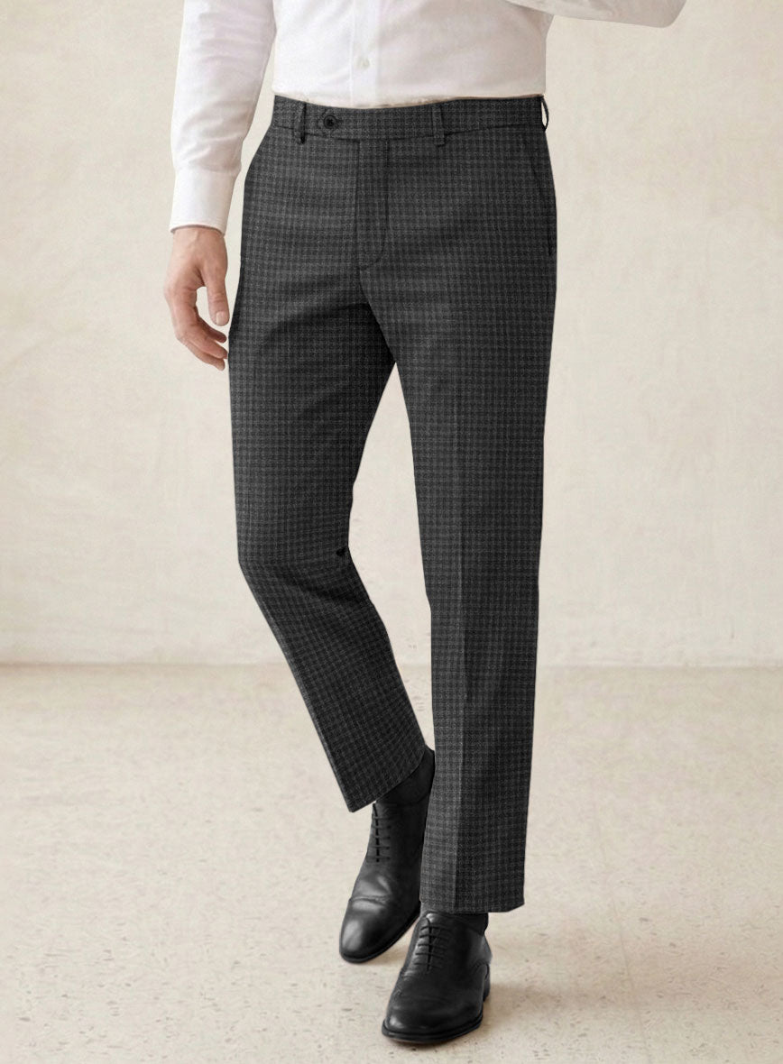Scabal Guroa Black Wool Suit - StudioSuits
