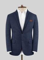 Scabal Hybrid Bold Blue Wool Jacket - StudioSuits