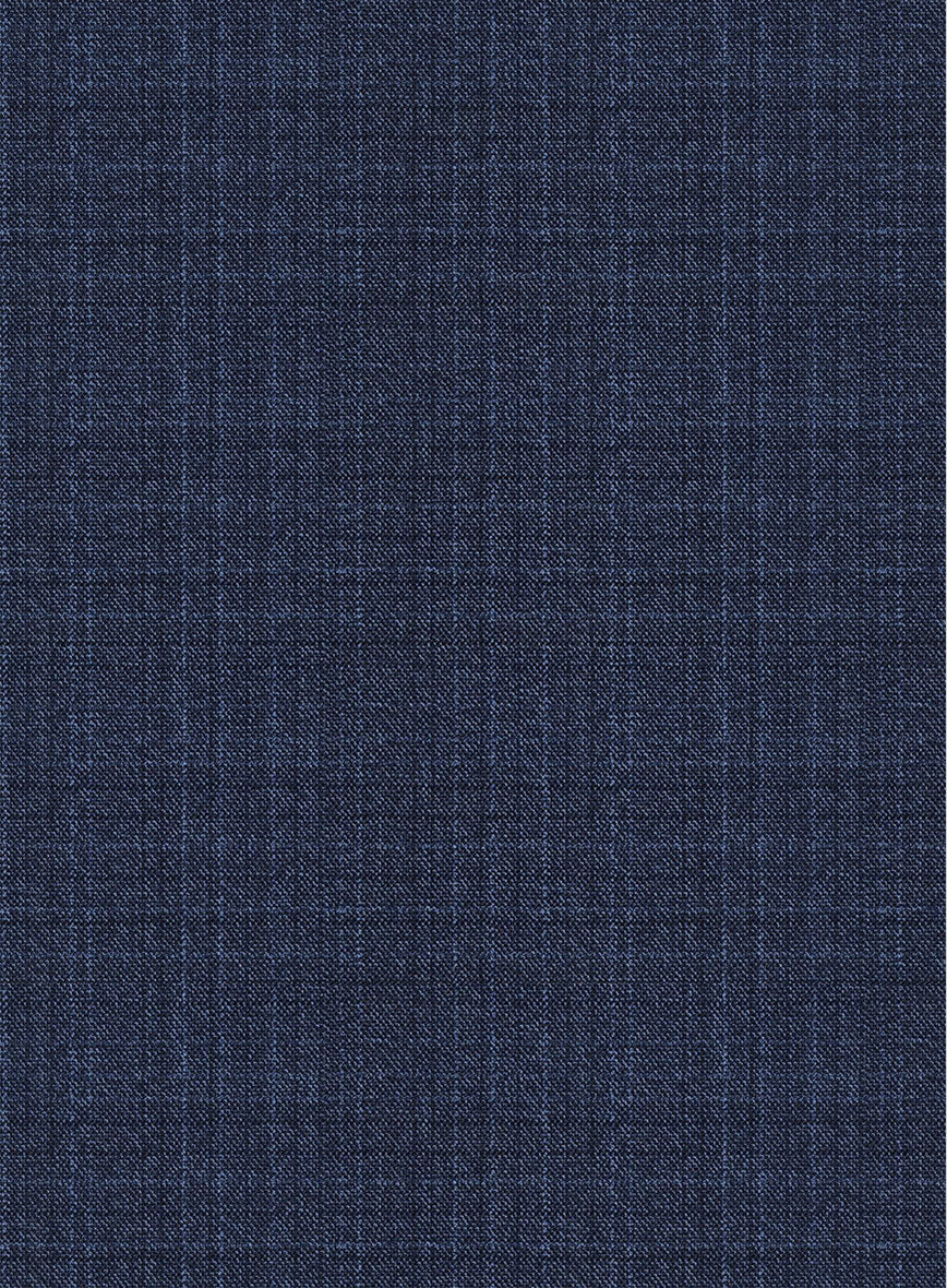 Scabal Hybrid Bold Blue Wool Pants - StudioSuits