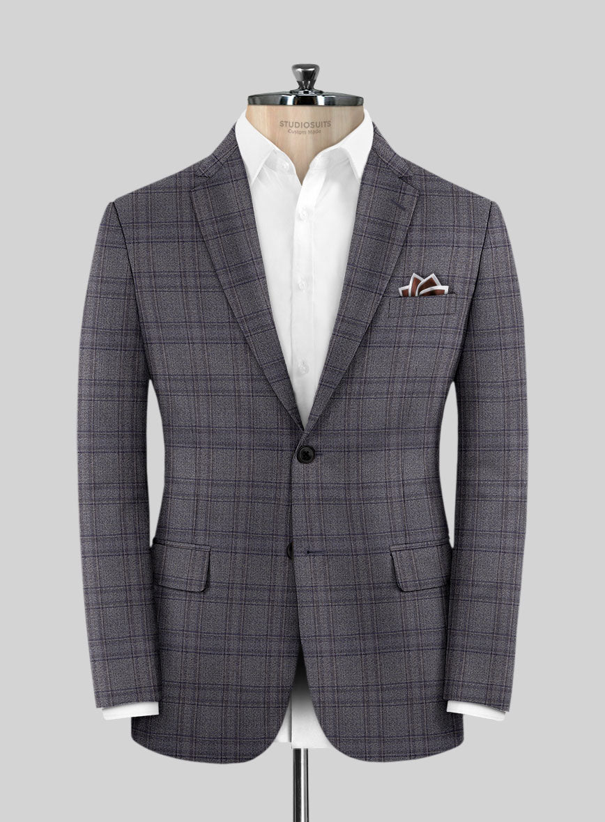 Scabal Hybrid Bond Blue Wool Jacket - StudioSuits