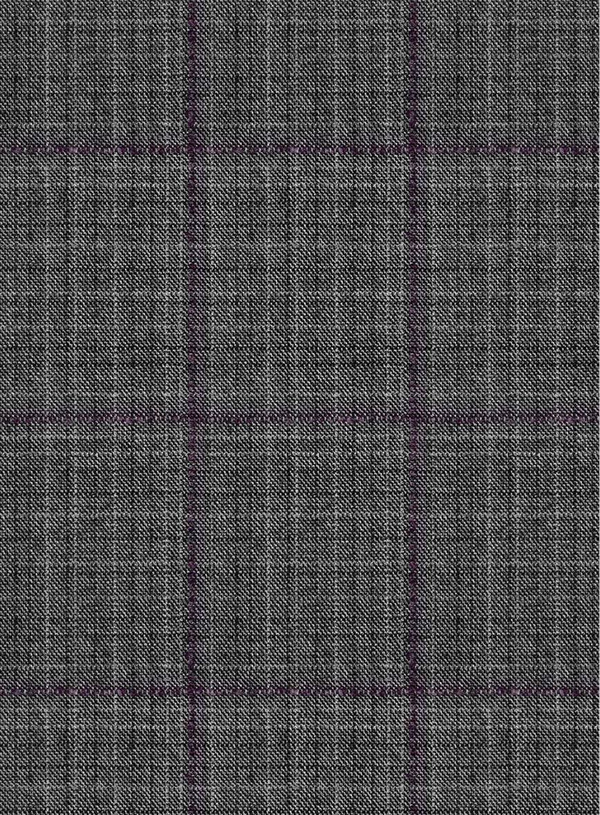 Scabal Hybrid Dark Gray Wool Pants - StudioSuits