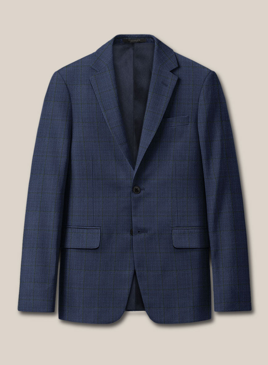 Scabal Dark Sapphire Blue Wool Suit - StudioSuits