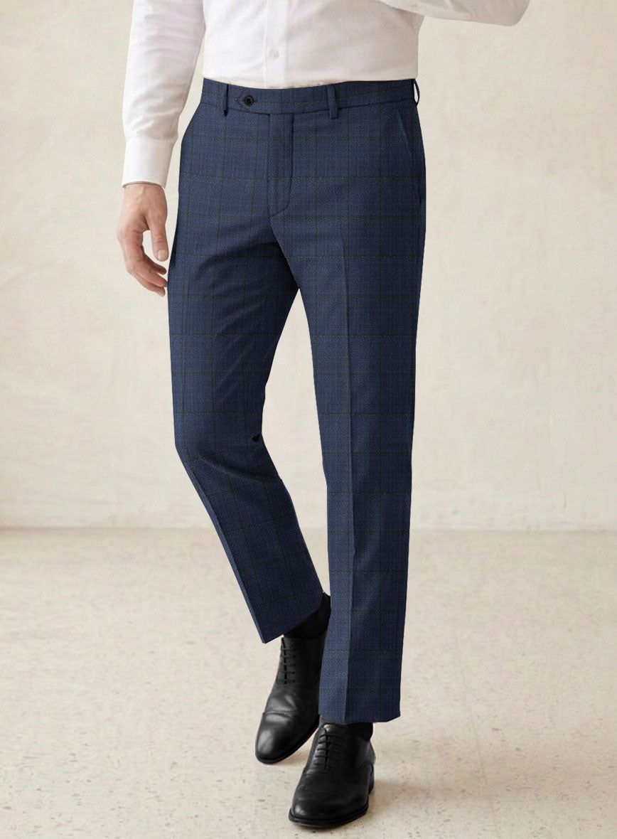 Scabal Dark Sapphire Blue Wool Suit - StudioSuits