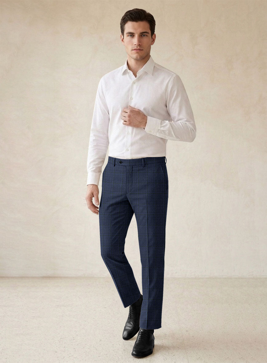 Scabal Dark Sapphire Blue Wool Suit - StudioSuits