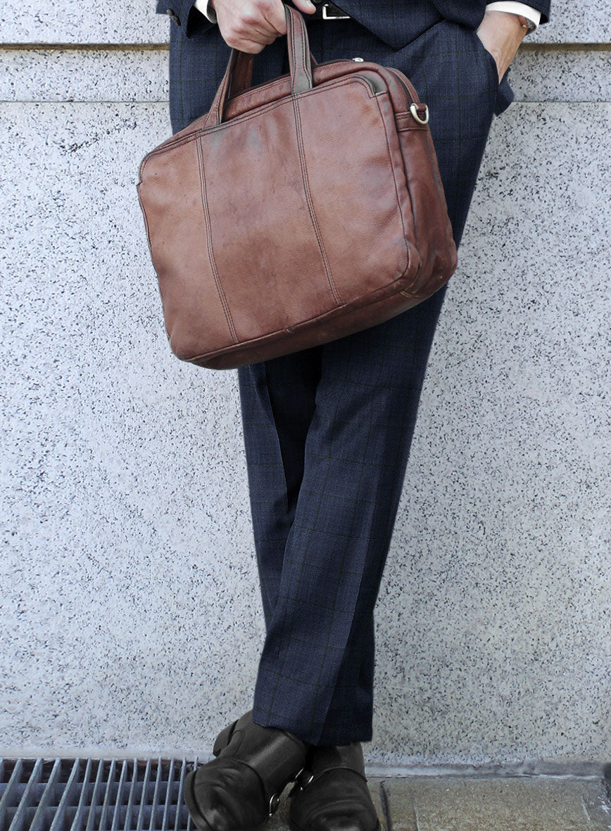 Scabal Hybrid Dark Sapphire Blue Wool Suit - StudioSuits