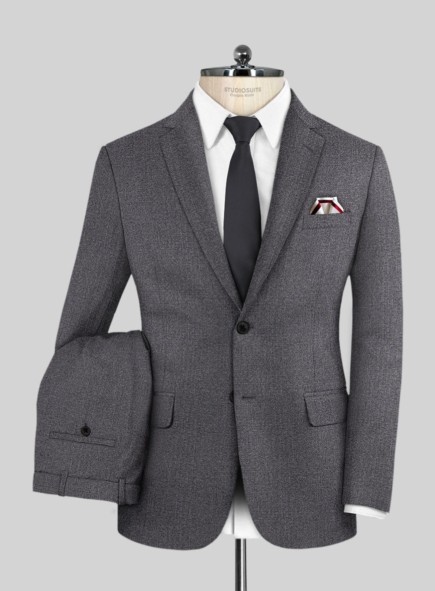 Scabal Hybrid Marble Blue Wool Suit - StudioSuits